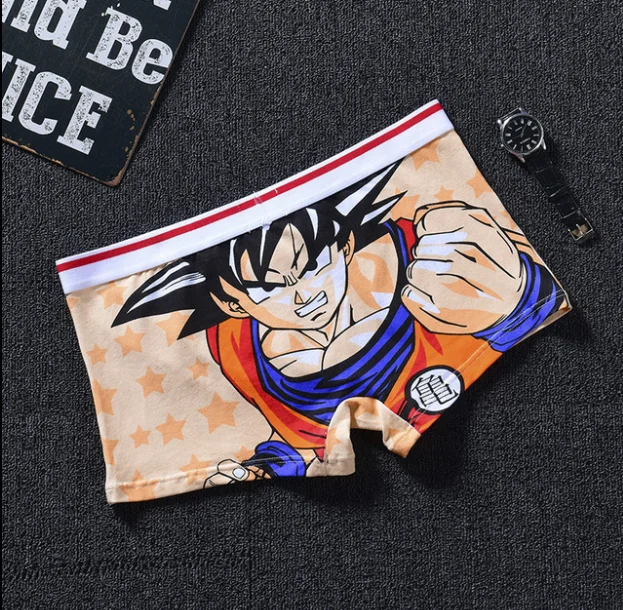 New Anime Underwear Son Goku Kakarotto Cosplay Underpants Boxer Shorts Man cotton Male Panties Breathable Funny Mens Gift best boxer briefs