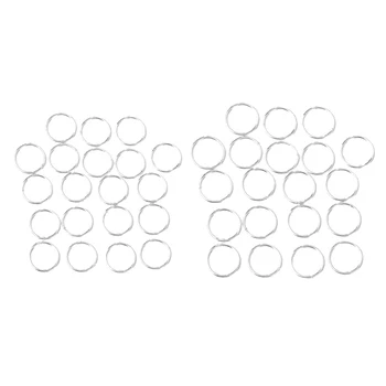 

Bright Sterling Silver Color Jump Rings - Open ~ Good Quality Heavy Strong ~ 5mm, 6mm, 40 Pieces/Set
