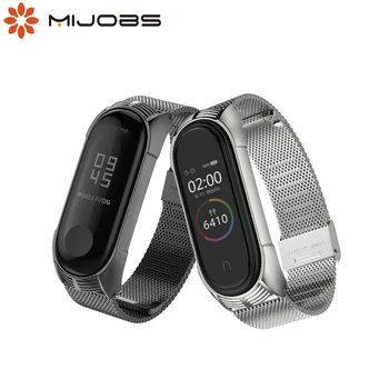 

For Mi Band 5 Strap Bracelet For Xiaomi Mi Band 4 Strap NFC Global Stainless Steel Correa Mi Band 3 Wristband Smart replace Band