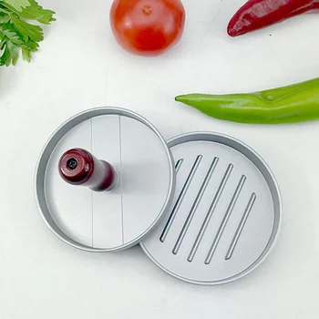 

New Hot Hamburger Burger Press Patty Maker High Quality Aluminum Alloy Round Shape Kitchen Tool SMD66