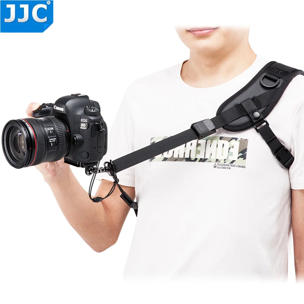 

JJC Quick Release Sling Strap For DSLRs And Mirrorless Cameras For Canon/Sony/Nikon 5D4 5D3 90D 80D 77D 800D D7500 A7M3 A7R3