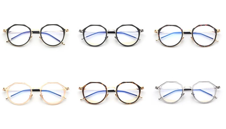 Zerosun очки, оправа для женщин и мужчин, круглые винтажные очки для женщин, полигон, поддельные, модные, антибликовые очки, прозрачные линзы