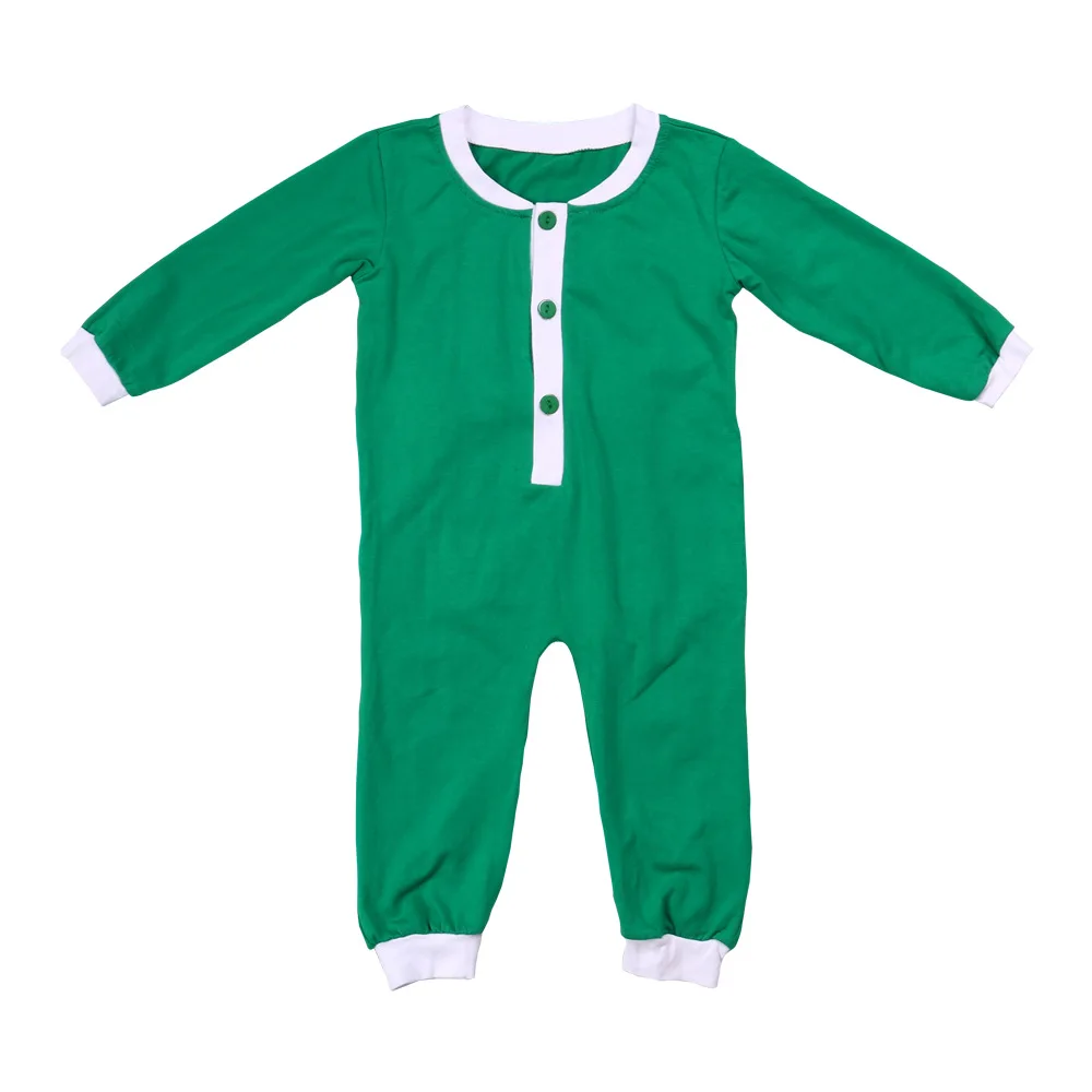 Модная одежда для детей, Детская мода рождественские однотонные штаны для девочек и мальчиков трикотажные хлопковые Зеленый Красный зимний комбинезон Рождественский комбинезон для новорожденного, для малыша Костюмы - Цвет: 1008-130