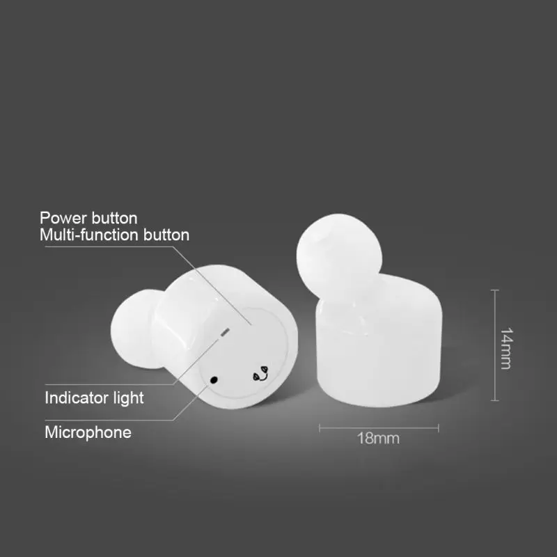 Мини размер Bluetooth наушники в ухо шумоподавление громкой связи беспроводные наушники популярные наушники 5VV