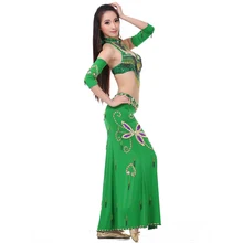 4 шт./компл. костюмы для танца живота Восточные Танцевальные Костюмы для танца живота карнавальные танцевальные костюмы#718