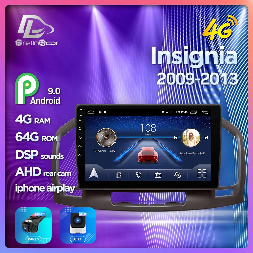 4G Lte Android 9.0 Car multimedia navigation GPS DVD player For Opel Insignia 2009-2013 years IPS screen Radio stereo 4G Lte Android 9.0 Car multimedia navigation GPS DVD player For Opel Insignia 2009-2013 years IPS screen Radio stereo