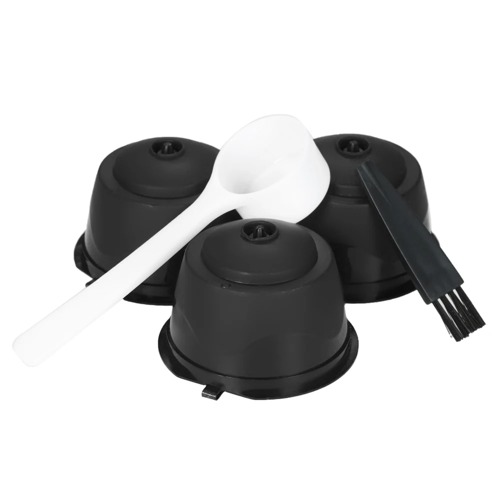 3 шт./компл. Кофе капсулы Dolce Gusto Кофе фильтр многоразовые Dolce Gusto Кофе капсулы с ложкой и кисточкой