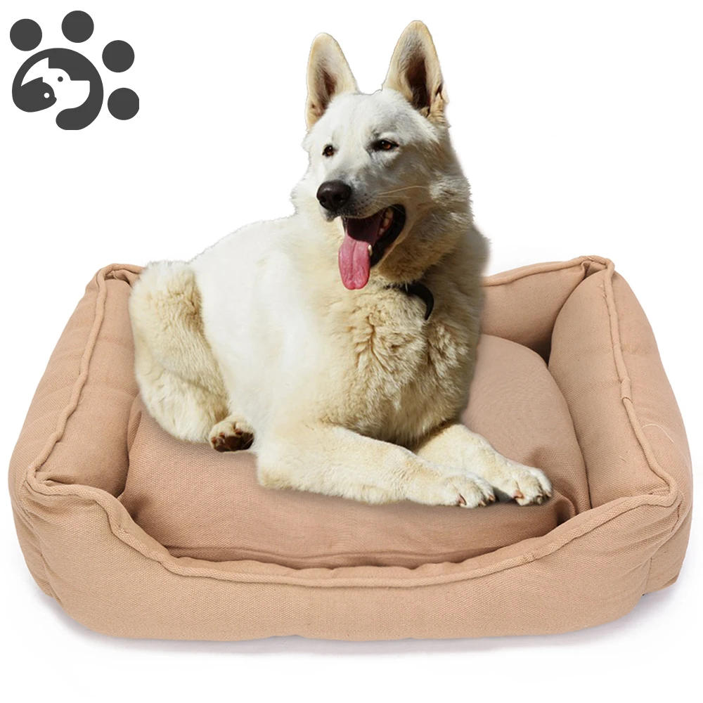 cheap Canvas Dog Bed Pet Sofa Couch Breathable Machine washable Dogs Bed Small Large Dogs Cats Waterproof Bottom Durable Soft BD0071