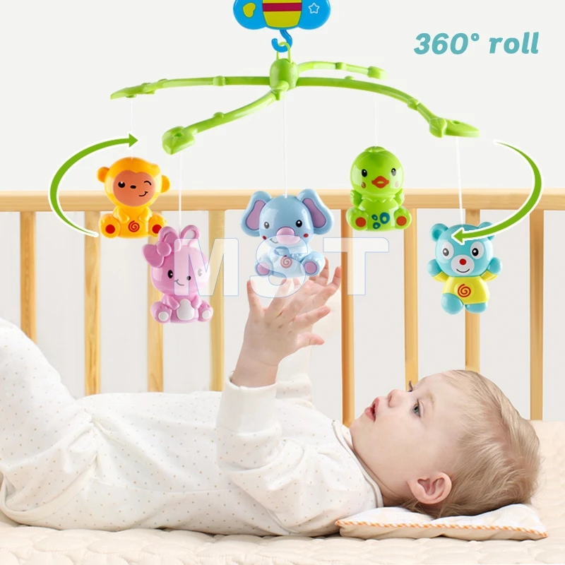 Музыкальный мобиль для детской кроватки 0 12 месяцев детская музыкальная шкатулка
