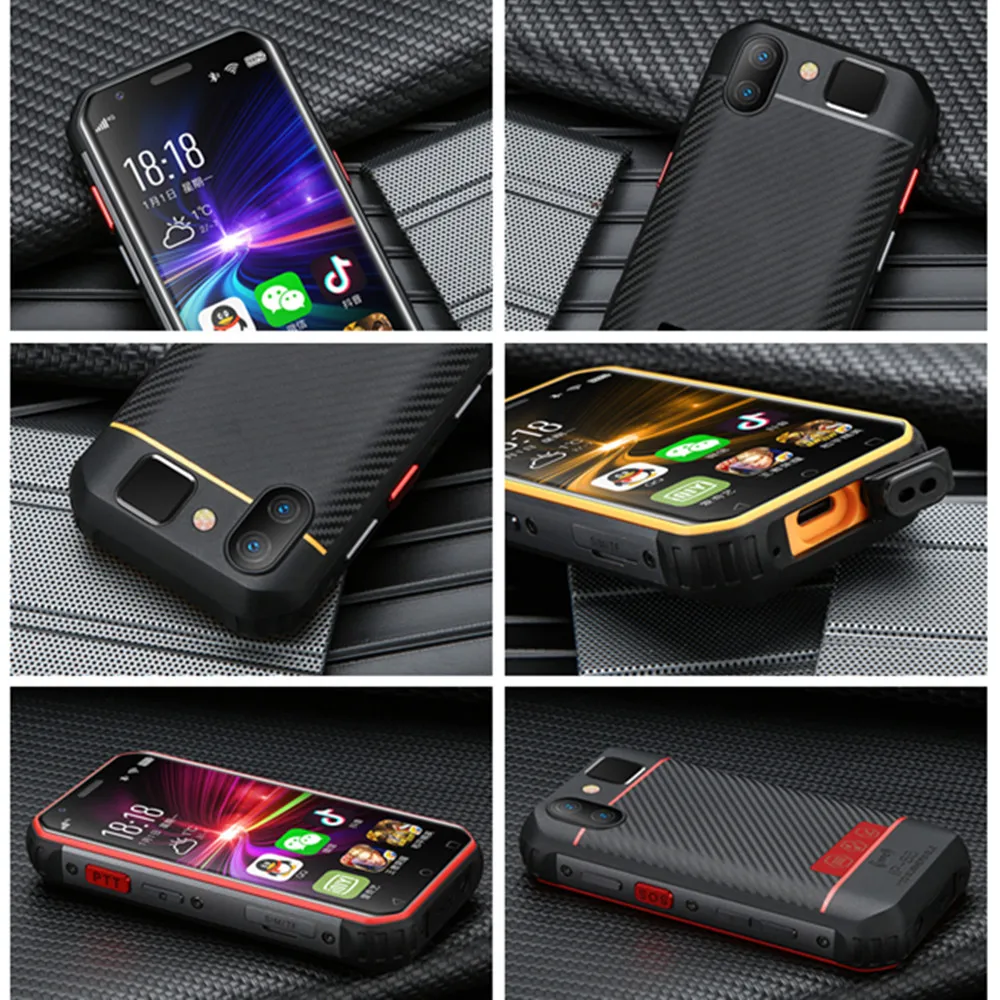 SERVO 4G LTE 3," маленький телефон IP68 Водонепроницаемый MTK6737 3 ГБ 32 ГБ NFC Walkie talkie прочный смартфон 13 МП разблокировка лица ID телефон