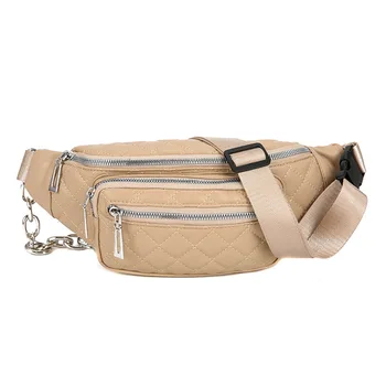

2019 New Breast Bag Single Shoulder Bag Waist Bag Female Fashion Lingge Chain Messenger Bag Women Bag