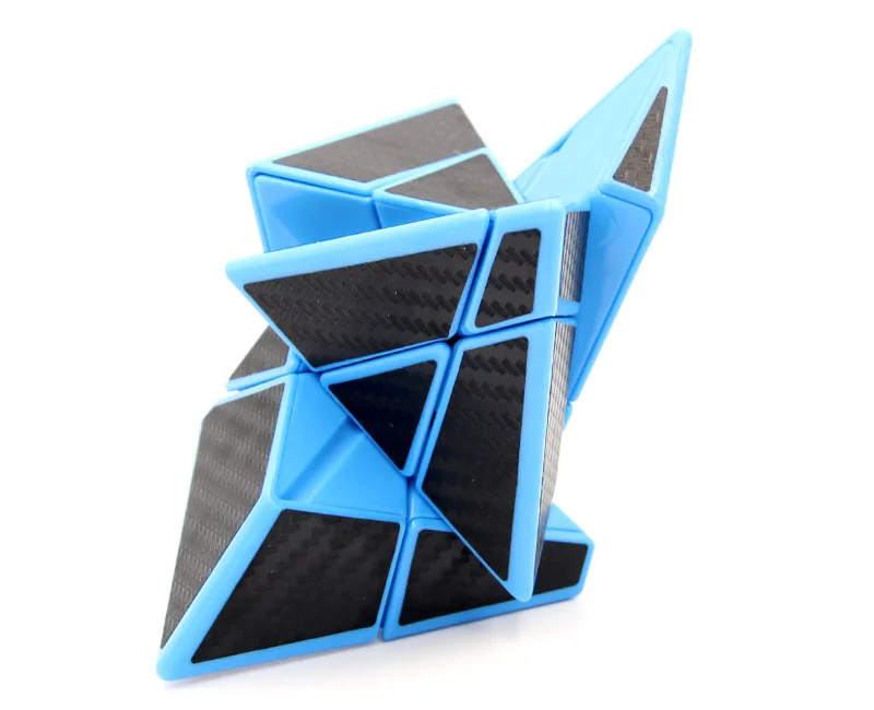Три слоя Devils Пирамида Кубик Рубика Творческий углеродного волокна треугольная трансформация Специальной Формы пирамида развивающая игрушка RU