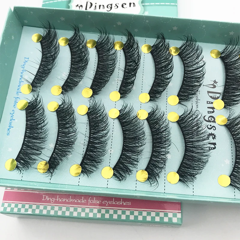 10/5pairs natural false eyelashes fake lashes long makeup 3d mink lashes eyelash extension mink eyelashes for Makeup tools New