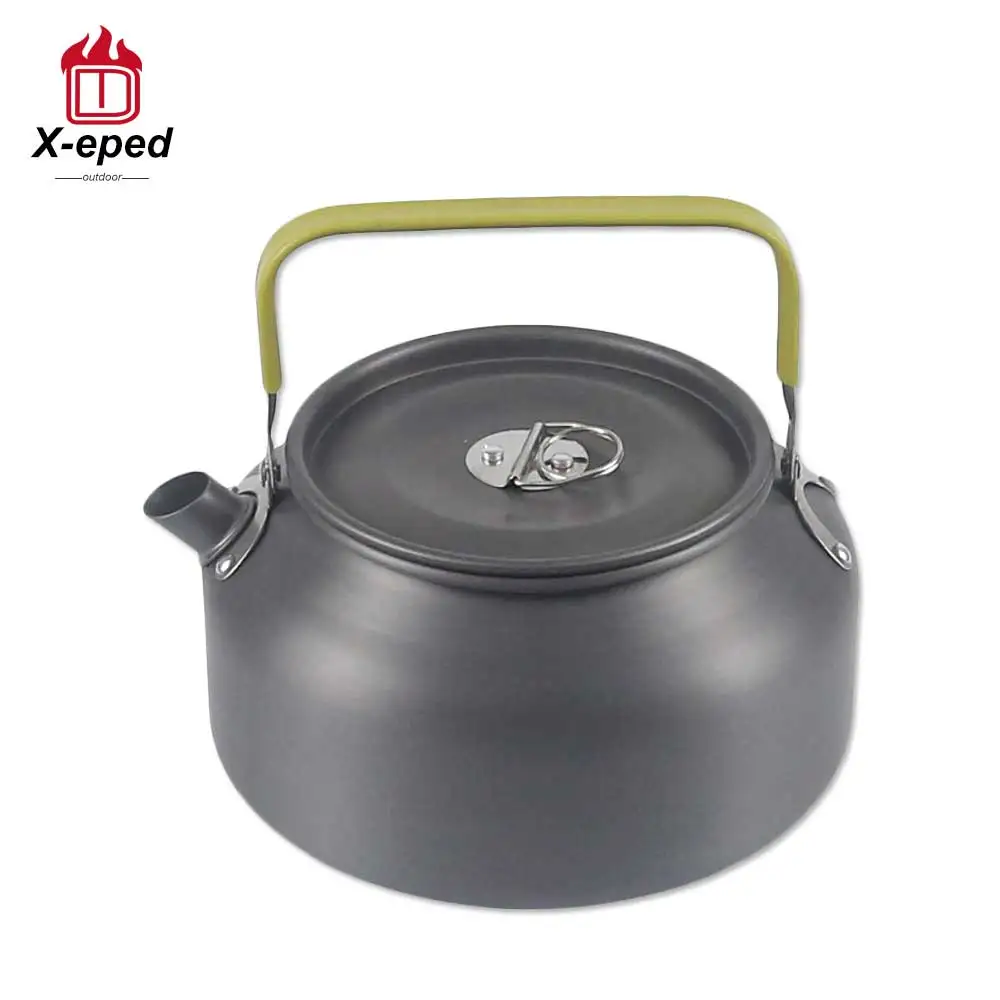 X-eped 1.2L Camping Kettle Outdoor Coffee Pot Travel Tableware Tourist Equipment For Cooking Hiking Picnic