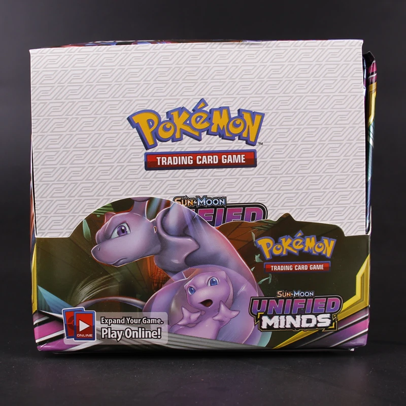 36 упаковок в коробке Pokemon TCG: Sun& Moon Mewtwo Forbidden Light Booster герметичная коробка коллекционный набор торговой карты детская игрушка подарок