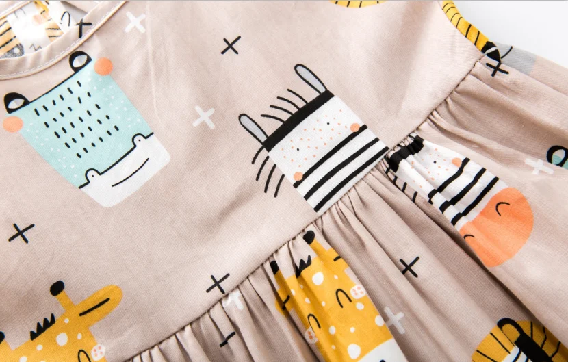 2020 new arrival girls dress baby girls cartoon pattern sleeveless dresses