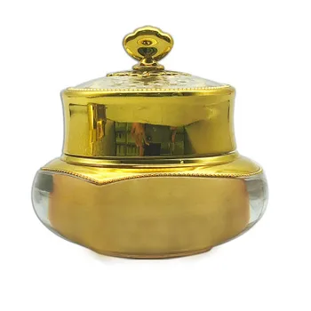 

10 Pc 50g 1oz 1/2 oz Crown Gold Luxury face Cream nail polish Bottle Jar cans Empty Cosmetic Containers Acrylic Acne cream Jars