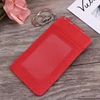 Unisex Colors Portable ID Card Holder Bus Cards Cover Case Office Work Key Chain Key ring Tool ► Photo 2/6