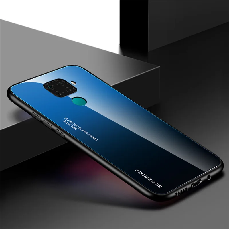 Новинка Модный чехол из закаленного стекла для Huawei Mate 30 Lite роскошный мягкий