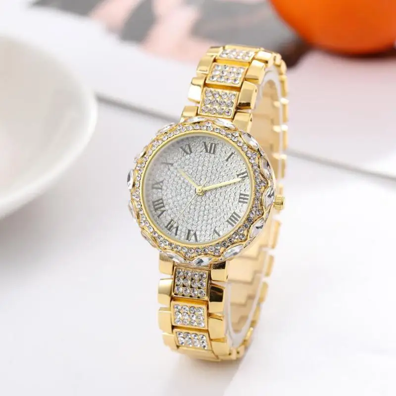 

Cool Diamond Set Stars Hip Hop Watch Fashion Hot Selling Large Dial Cool MEN'S Watch