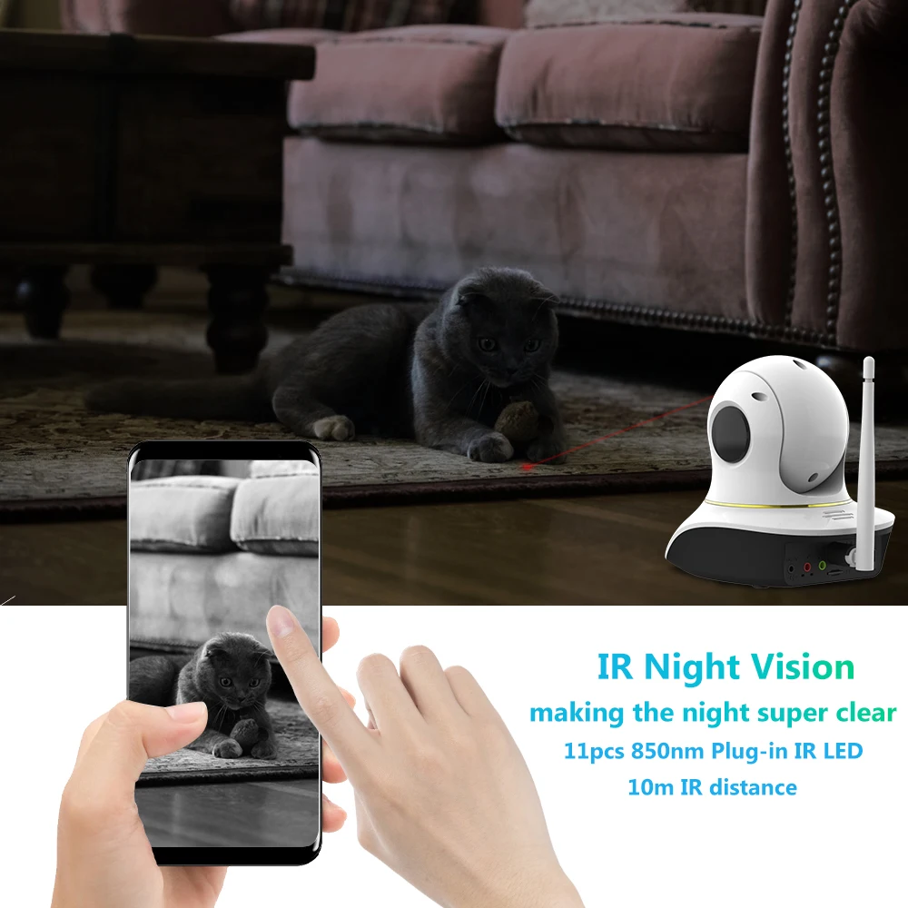IP камера Vstarcam 1080P для домашних животных с поддержкой Wi Fi|Камеры видеонаблюдения| |