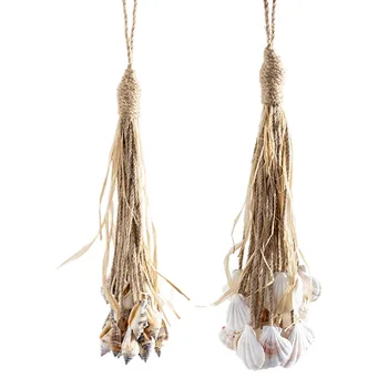 

Lovely Creative Decorative Mediterranean Style Hemp Rope Hanging Starfish Fish String Hanging Decor Nautical Home Wall Ornament