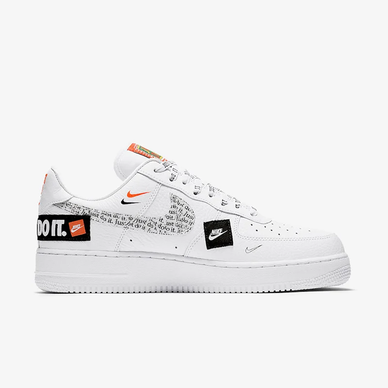 nike air force 1 premium just do it jdi gs white orange black juniors ao3977 100