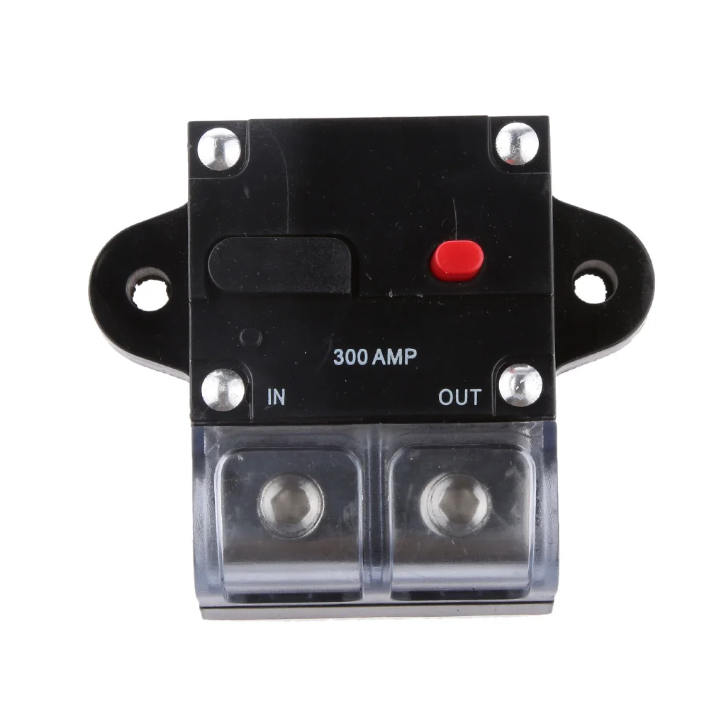 300 Amp In-Line Circuit Breaker Stereo/Audio/Car/ Fuse Holder 12V/24V