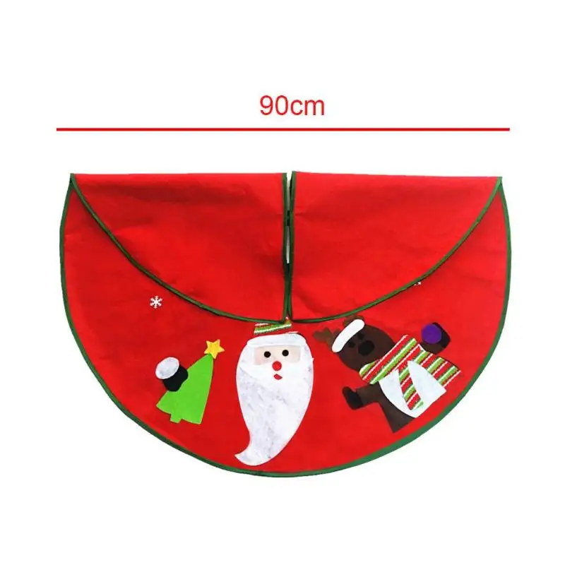 1pc Colorful Xmas Tree Carpet Mat Plush Christmas Tree Skirt Fur Merry Christmas Decorations for Home Natal Tree Skirts Navidad