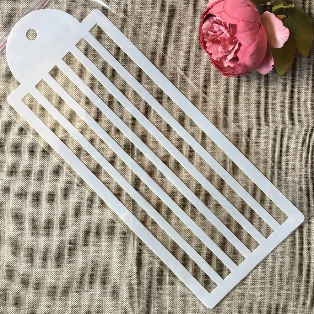 44*17cm Big Line Stripe DIY Layering Stencils Painting Scrapbook