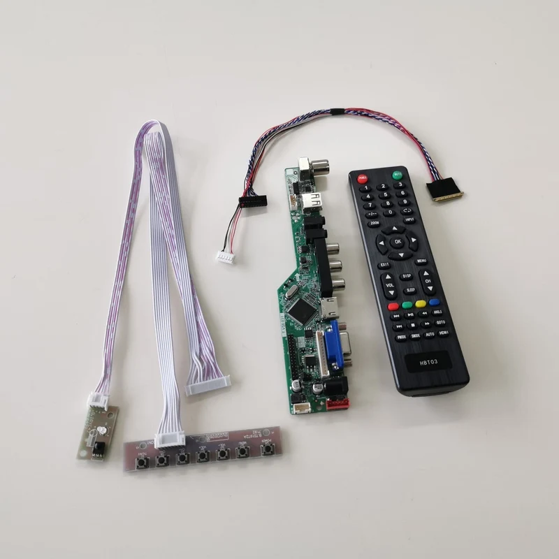 Для LP156WF4-SLB7/SLBA/SLC1 T. V56 дисплей Контроллер привод карты WLED LVDS 40Pin панель ноутбука 1920*1080 15," HDMI VGA USB RF комплект