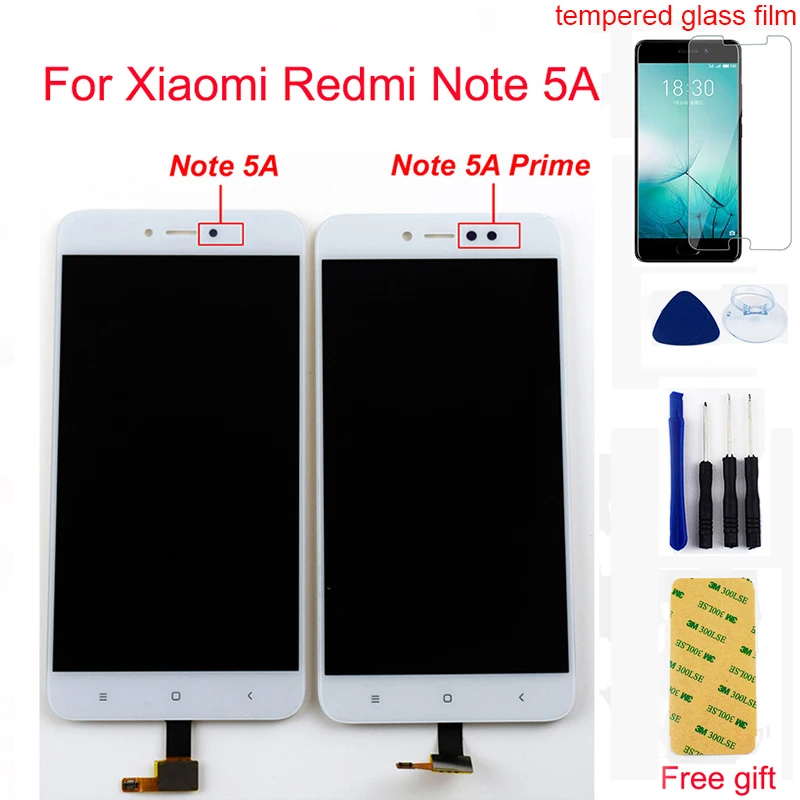 Дешево Для Xiaomi Redmi Примечание 5A Note5A Note 5A Prime Pro ЖК дисплей панель экран модуль + сенсорный экран дигитайзер сенсор в сборе