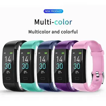 

S5 Silicone Bracelet Sleep Monitoring Pedometer Exercise Heart Rate Blood Pressure Health Smart Watch Bluetooth Wristband Fitnes