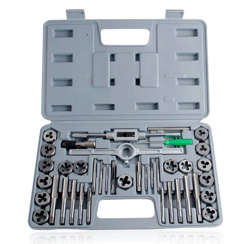 

40 in1 of inch taps and mold round plate teeth hand-precision alloy steel combination high-grade plastic packaging box tools
