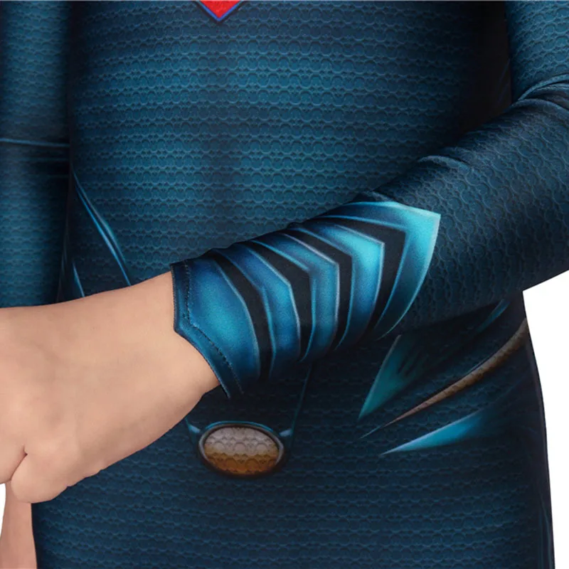 Супергерой, Человек из стали, супергерой, Кларк Кент, для мальчиков, Zentai Fullbody, косплей, комбинезон с Кларком, детский наряд на Хэллоуин