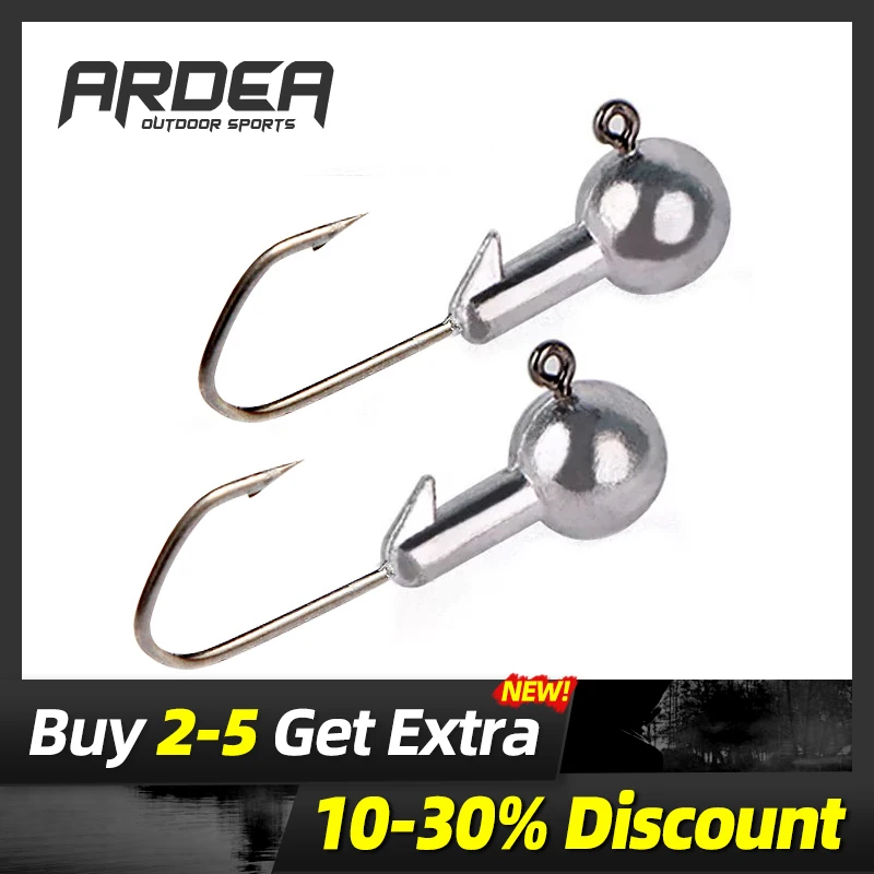 ARDEA jig head Металлическая рукоятка с джиг свинцовый крючок для рыбалки блесна