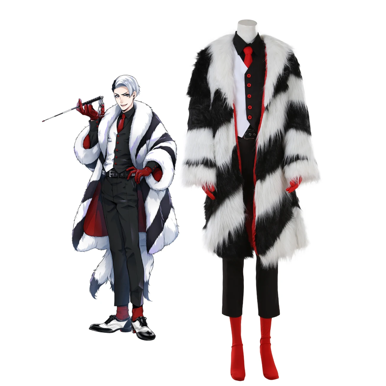 Ritorto-Wonderland Divus Crewel Costume Cosplay Set Completo Su Misura