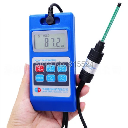 WT10D Intelligent Digital Gauss Meter Fluxmeter Tesla Magnetic Field Tester Meter Magnetometer WT10D Intelligent Digital Gauss Meter Fluxmeter Tesla Magnetic Field Tester Meter Magnetometer