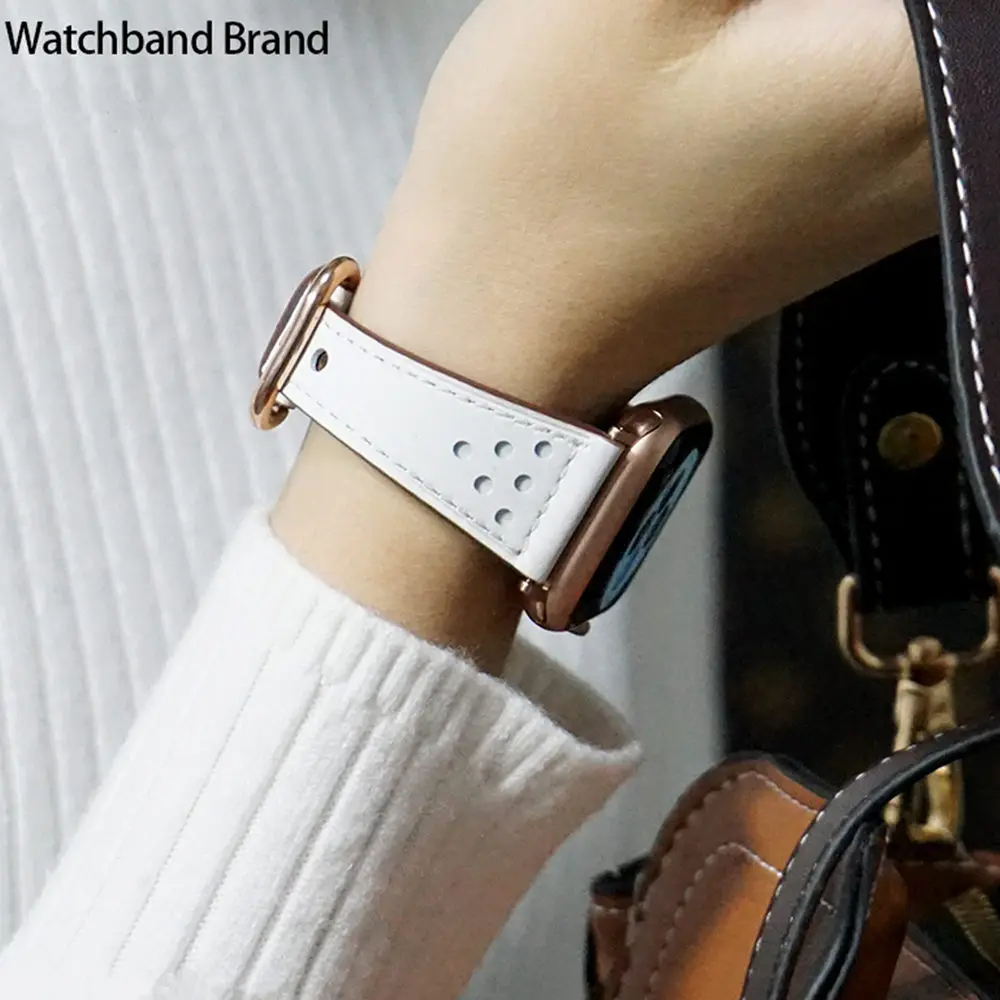 Кожаный ремешок для apple watch 38 мм 42 мм iWatch 4 ремешок 44 мм 40 мм Элегантный ремешок из натуральной кожи для apple watch 4 3 2 1