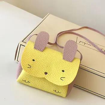 

Cartoon Bunny Shape PU Leather Kids Mini Bags Rabbit Messenger Bag Baby Girls Handbag Children Crossbody Bag for Girls