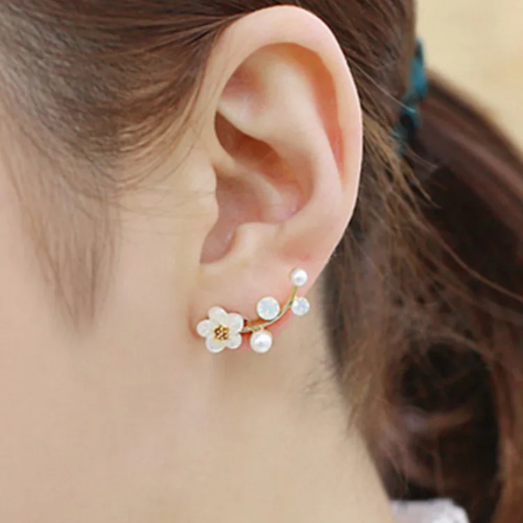 Brincos Aretes, Южная Корея, новые жемчужные серьги, серьги веточки, модные, Ol, женский темперамент