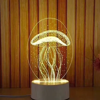 

3D USB Lamp shaped Balloon Acrylic LED Night Light Table Desk Decorative Table Lamp Valentine's Day Sweetheart Wife's Gift Lamp