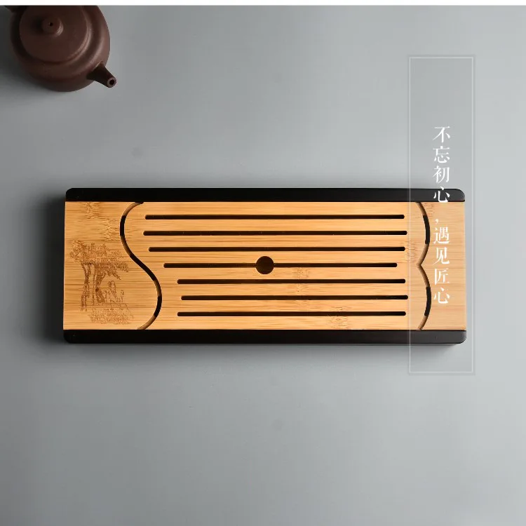 Heavy Bamboo Dry Foam Intraday Small Japanese Style meng zong Bamboo Tea Tray Heavy Bamboo Tray Fruit Bowl Portable Tea Tray