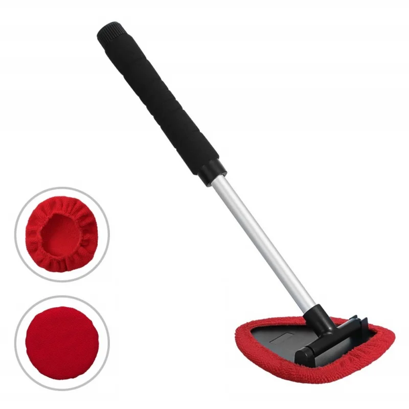 

Telescopic Window Glass Cleaner Car Windshield Cleaning Brush Microfiber Window Scraping Mist Eliminator Car Accessorie