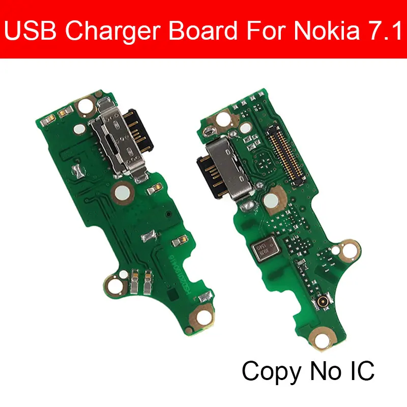 Usb-разъем для зарядки, порт, плата для Nokia 7,1 TA-1085 TA-1095 TA-1096 TA-1100, Usb разъем для зарядного устройства, модуль Usb зарядного устройства