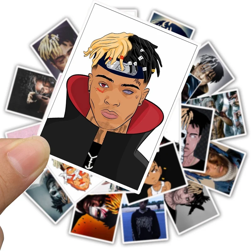 25 шт. музыкальный Рэппер xxxtentation стикеры s для чехол для гитары холодильник ноутбук наклейки Водонепроницаемая игрушка Наклейка на скейтборд