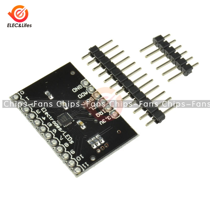 MPR121 Breakout Board IIC V12 емкостный сенсорный сенсор модуль контроллера I2C интерфейсная клавиатура макетная плата для Arduino