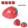 Montessori Simulation Wooden Toy Magnetic Cutting Fruit Banana Lemon Play Kitchen Model Early Educational Toys for Children Gift 6