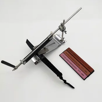 

NEW Iron Steel Kitchen Knife Sharpener Professional Fixed Sharpening Tools Fix-Angle Stones Whetstone