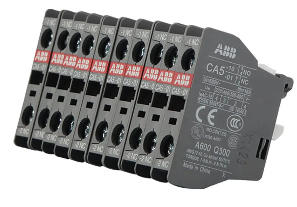 ABB AC Контактор вспомогательный контакт приложение CA5-01 1NC CA5-10 1NO CAL5-11 1NO1NC CAL18-11 1NO1NC модуль